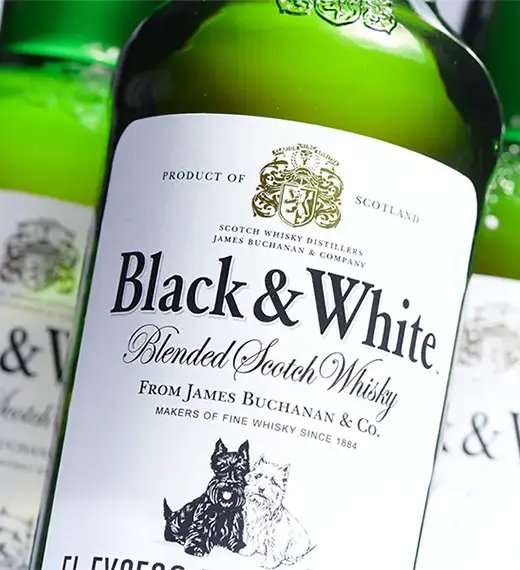 Black & white blended whisky