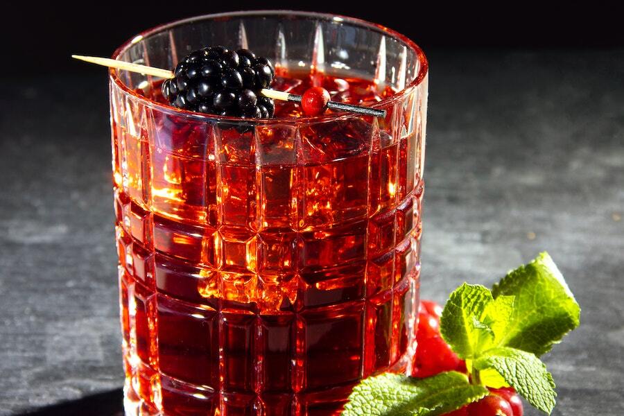 Blackberry Whisky Sour Cocktail