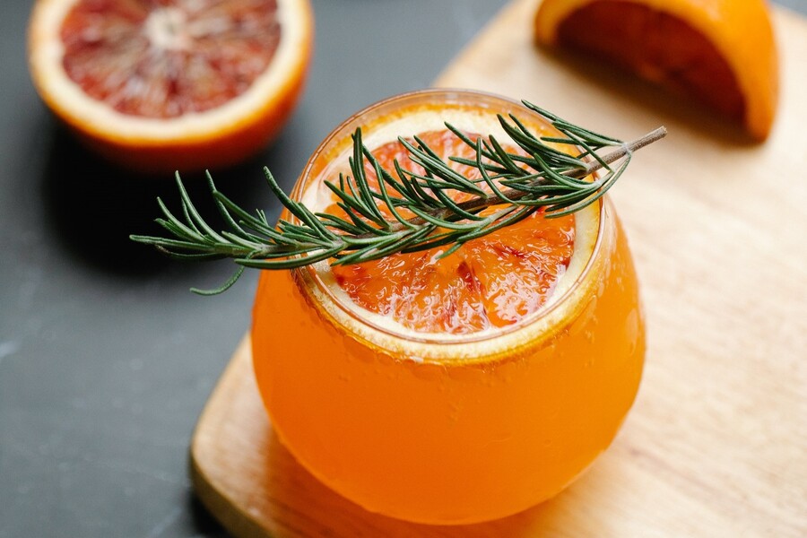 Blood Orange Turmeric Mocktail