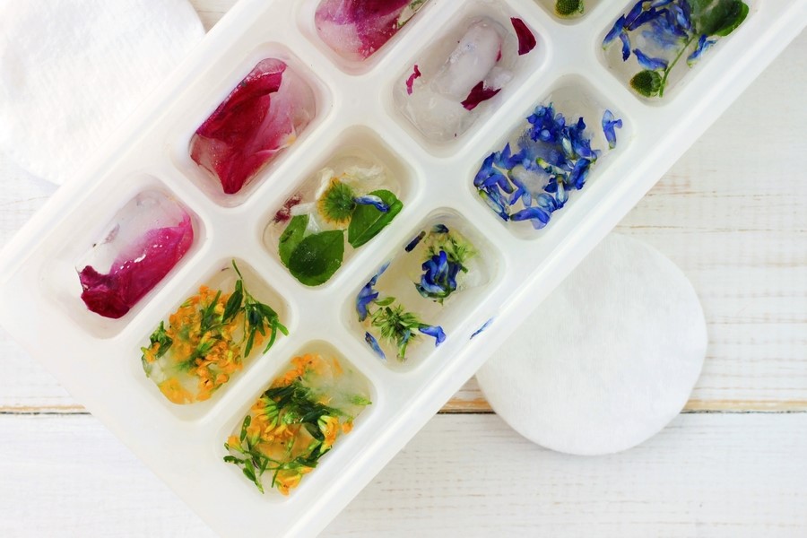 Herbal and Botanical Ice Cubes