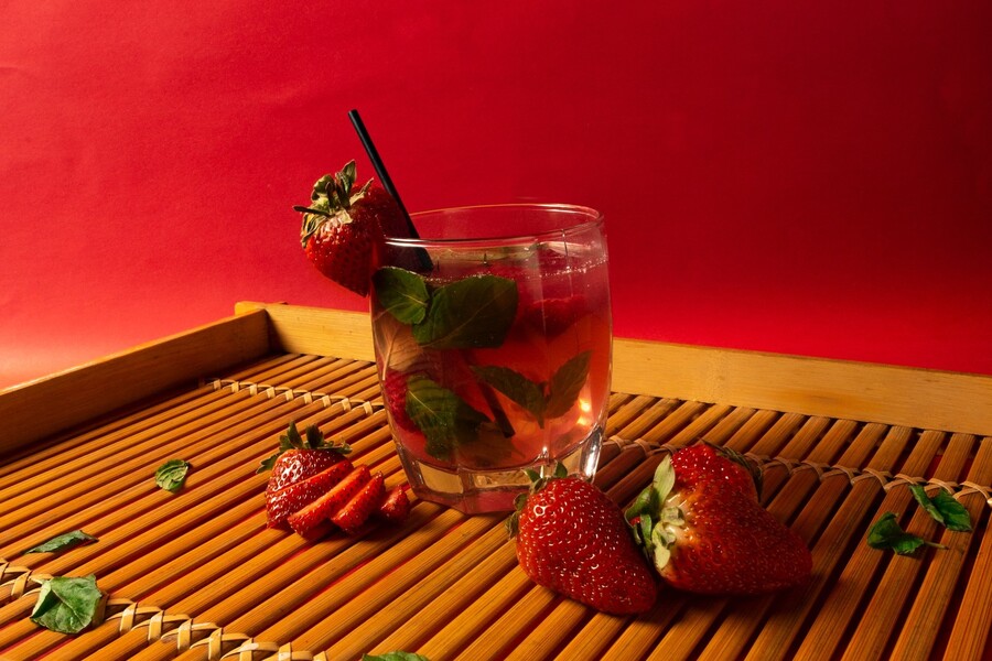 Strawberry Basil Tequila Smash