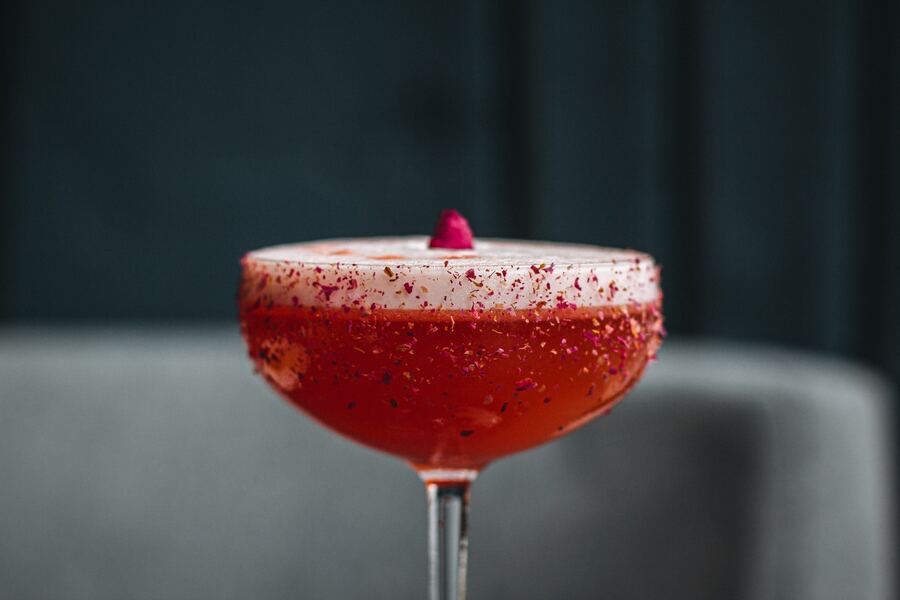 The Romantic Rosé Martini