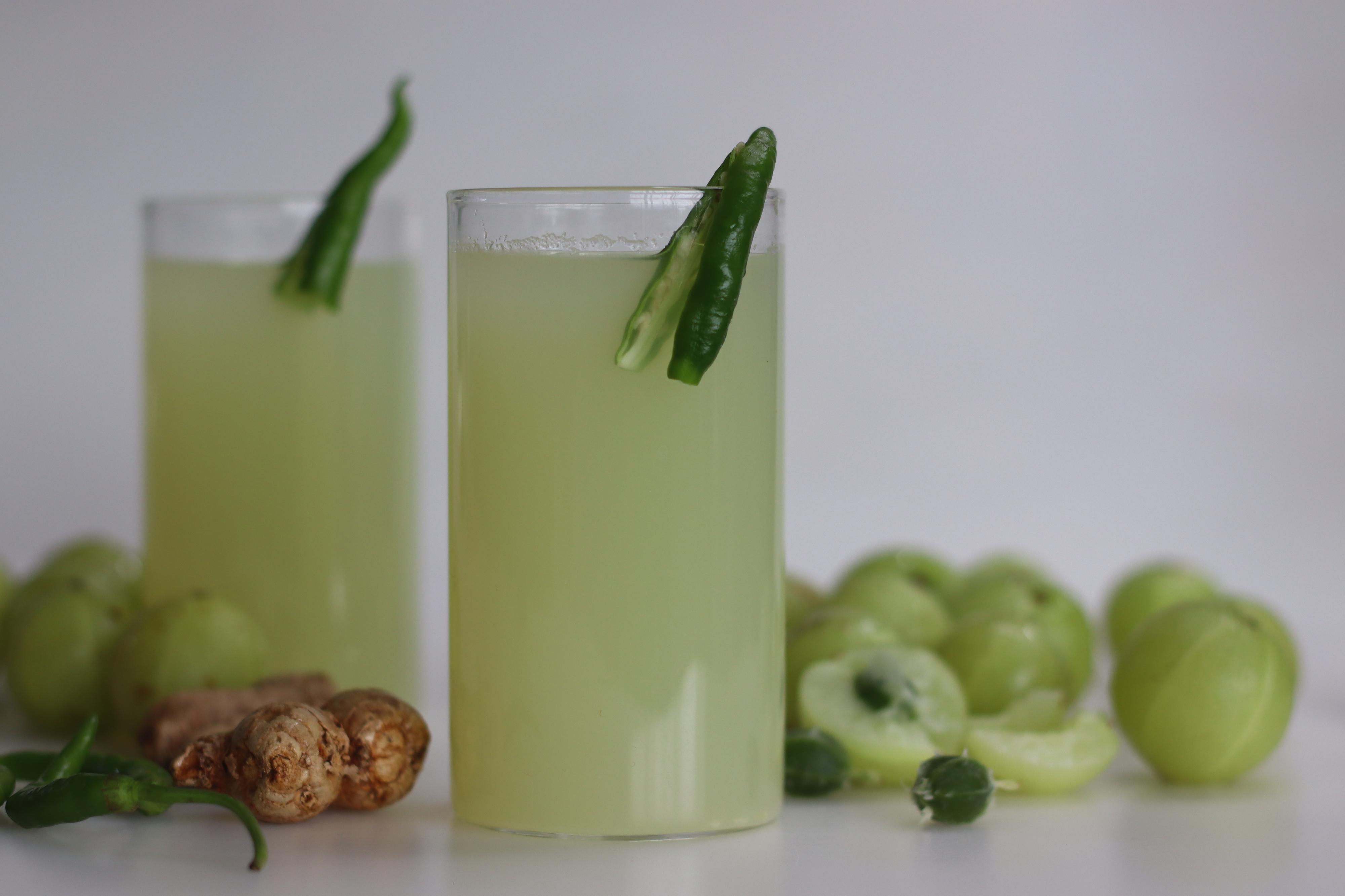 cocktails with Indian gooseberry or amla