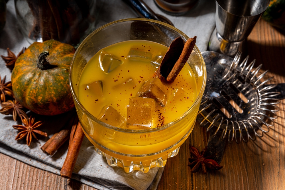 pumpkin cocktail with spices