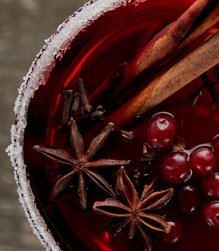 spiced berry cocktail