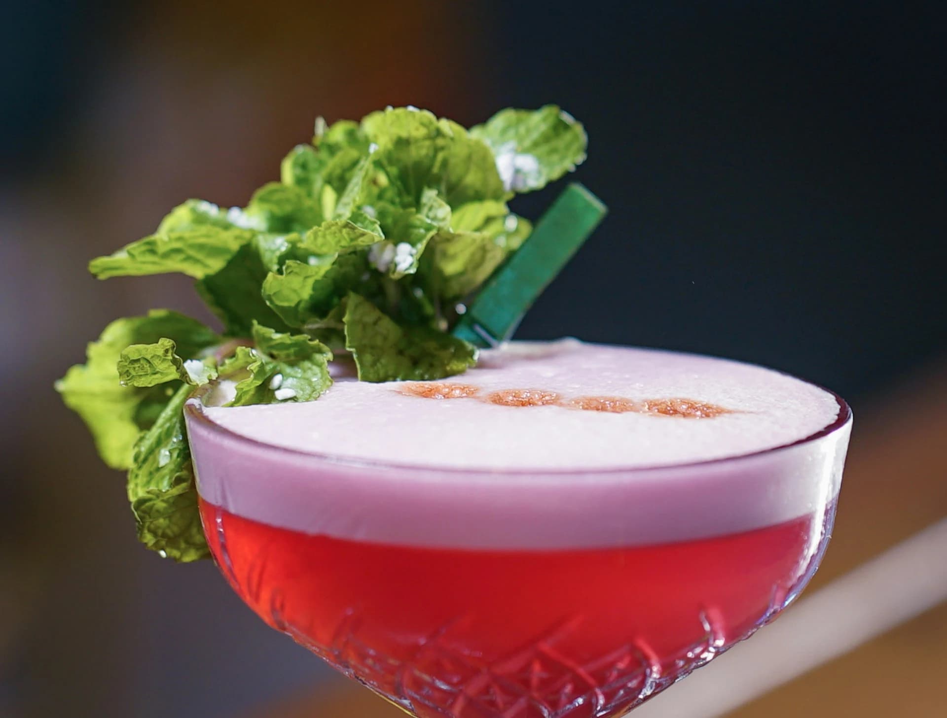 Peppermint garnishes 