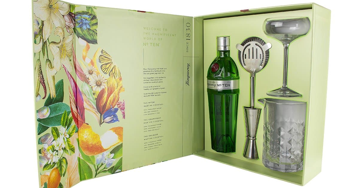 Tanqueray No. Ten Gin Martini Cocktail Gift Pack