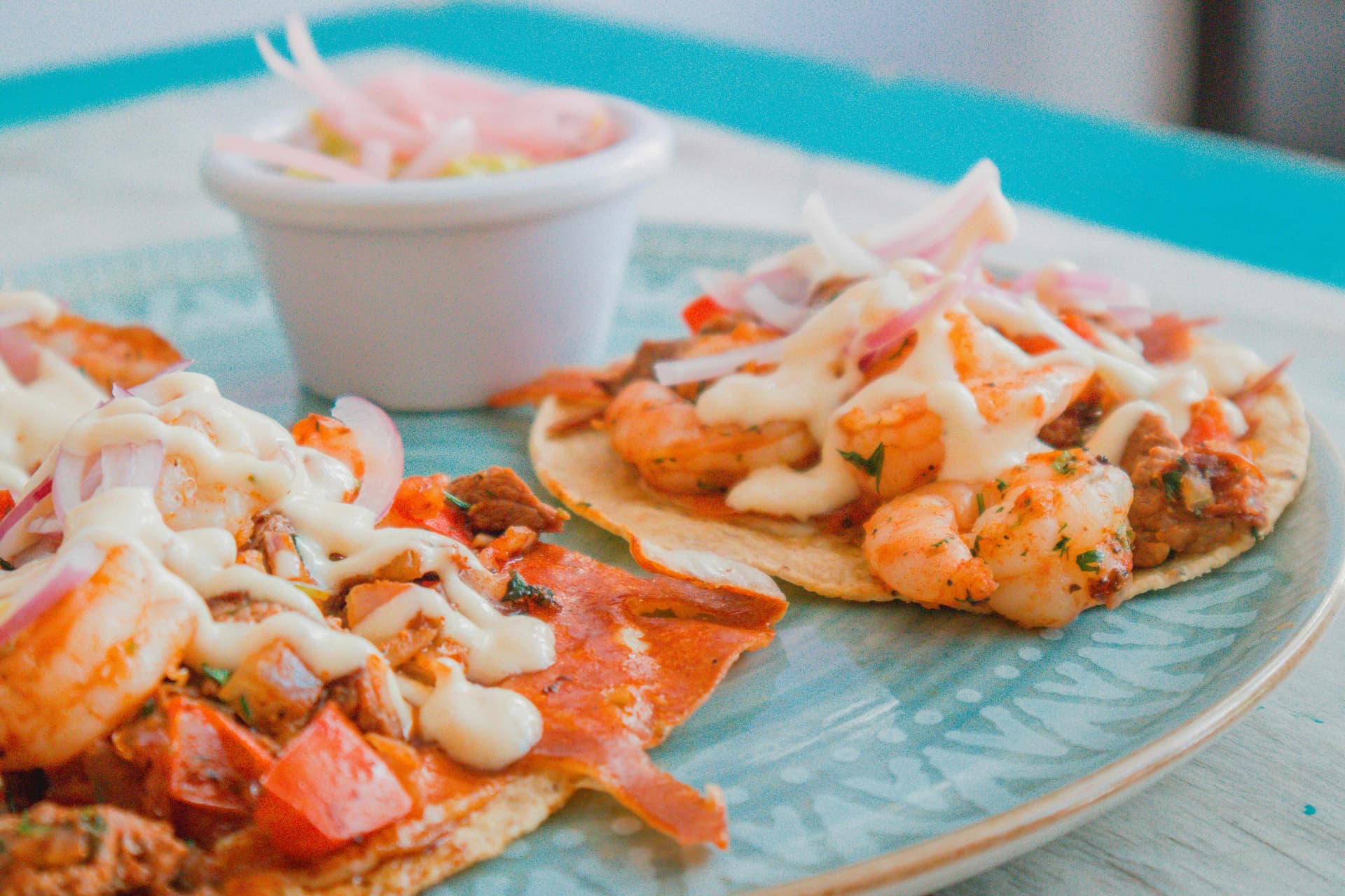 Tipsy Tacos: Margarita-Marinated Shrimp Tacos with a Zesty Lime Crema