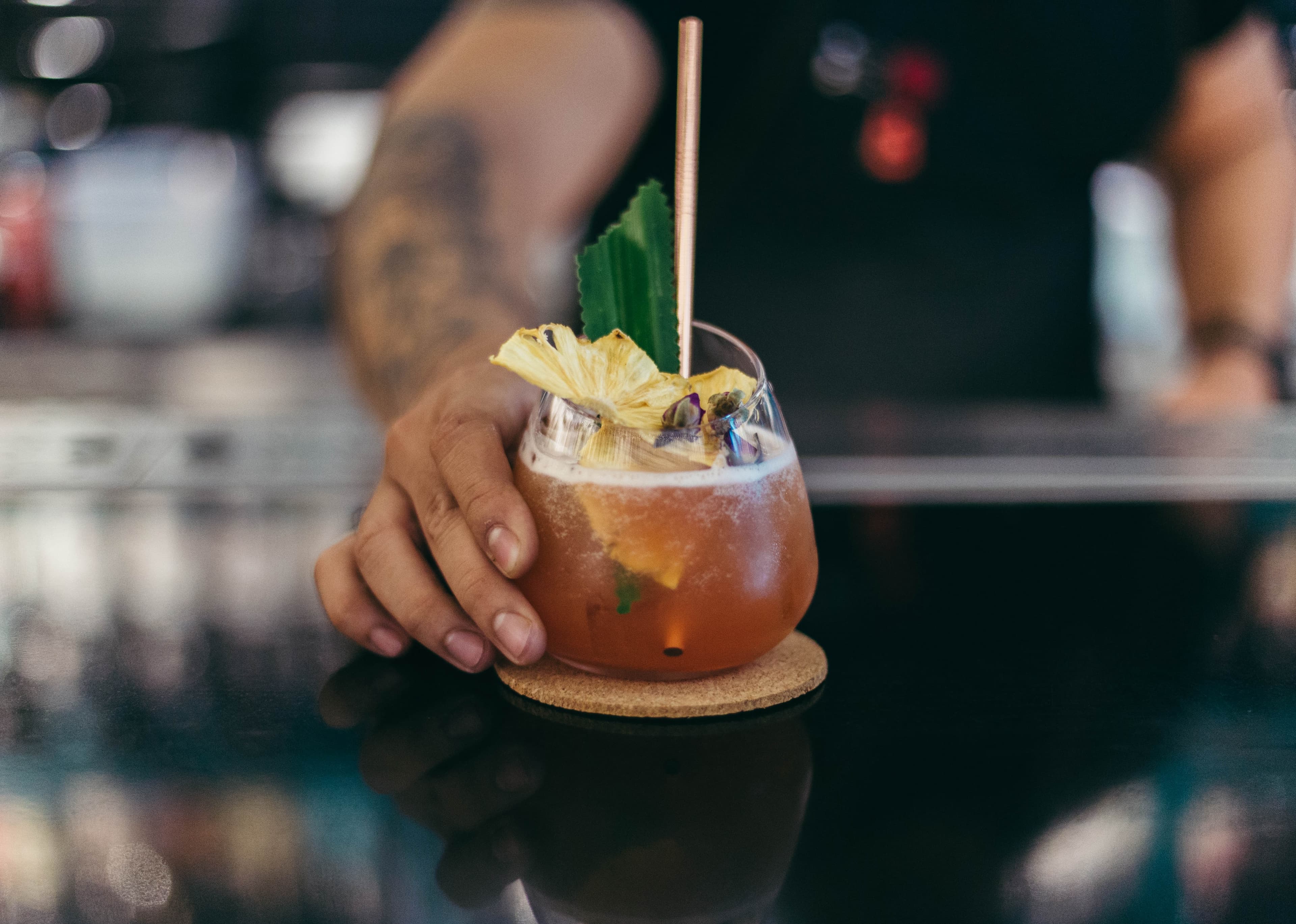 A rum-based cocktail. 