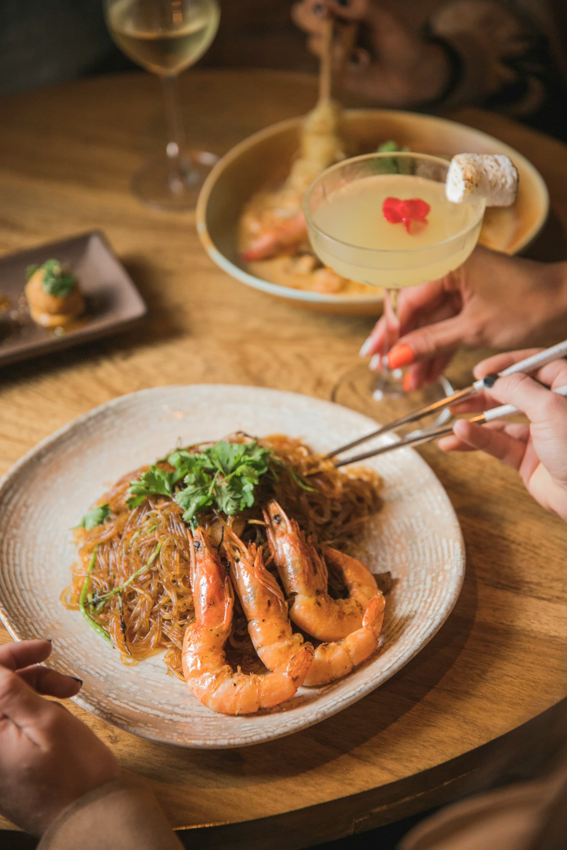 prawns and cocktails 