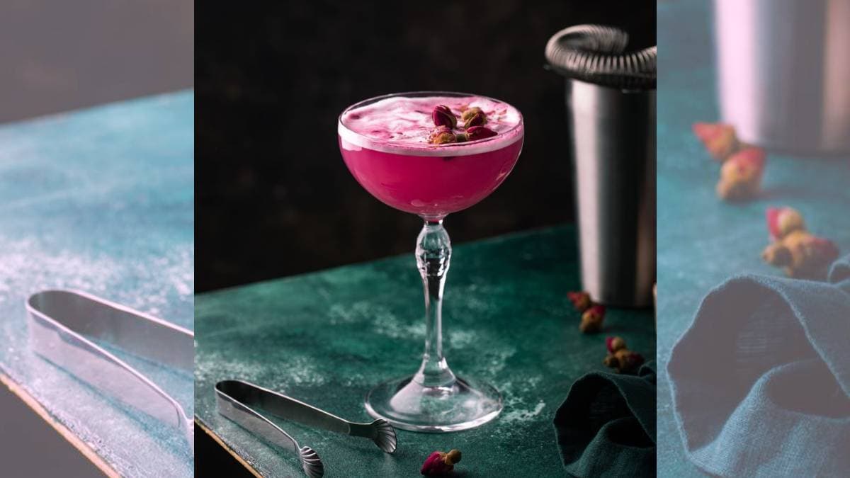 Frosted Rose Cocktail 