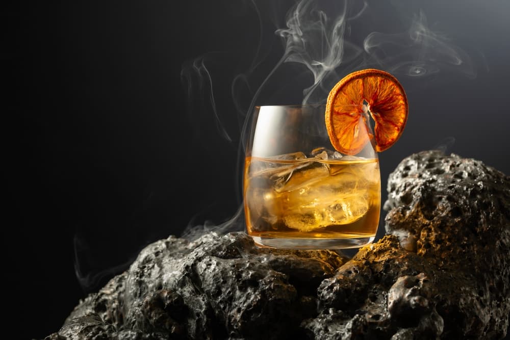 rum in a glass