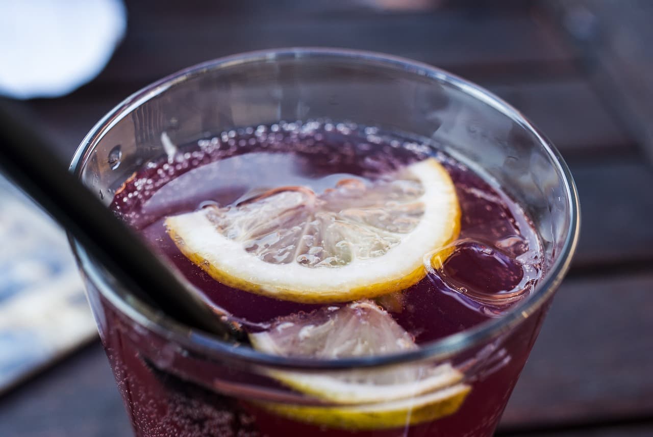 spooky goth cocktail